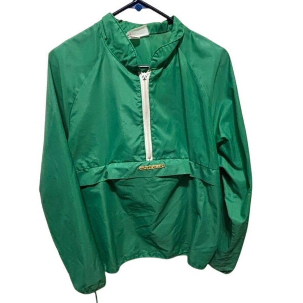 Vintage Nature Valley Granola Bar Promo Windbreaker Jacket Green Pullover Medium